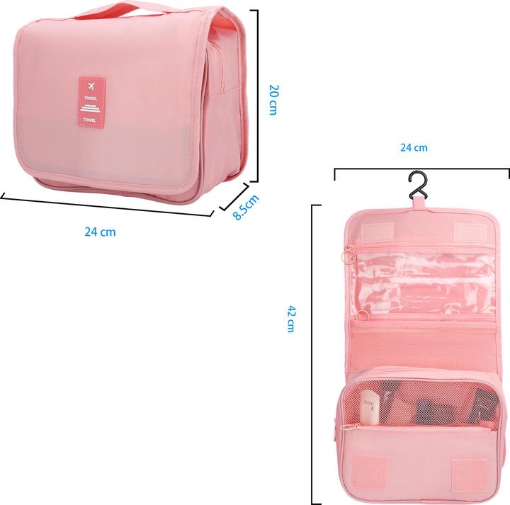 Produktbild Intirilife Wasserfeste Kosmetiktasche in ROSA