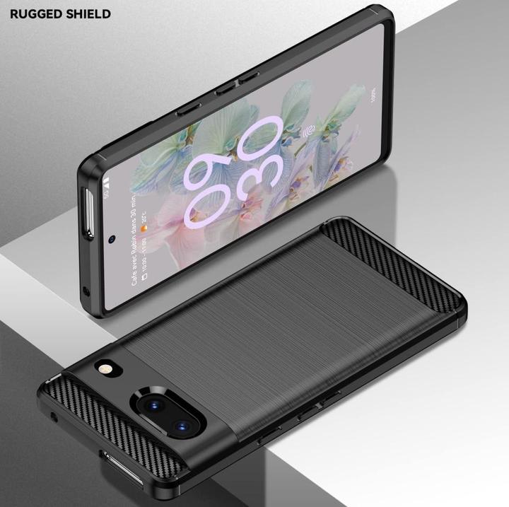 Actual product image Screenguard Carbon Brushed Soft TPU Case (Google Pixel 7)