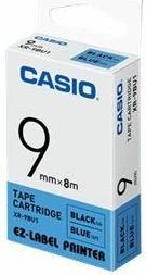 Actual product image Casio XR-9BU1, 9mm black on blue, 8 metres (0.90 cm, Blue)