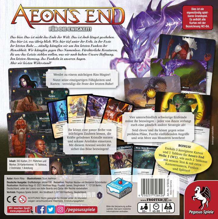 Produktbild Pegasus 57324G - Aeons End - Für die Ewigkeit!, Kartenspiel, 1-4 Spieler, ab 10 Jahren (DE-Ausgabe) (Deutsch)