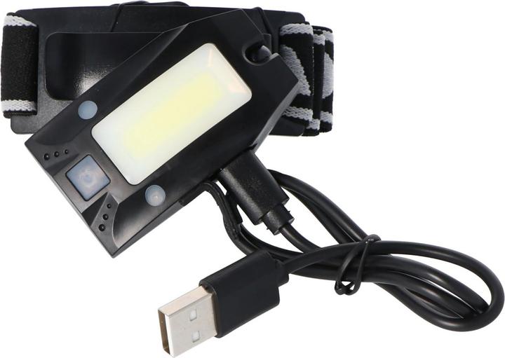 Immagine prodotto Velamp Metros LED Stirnlampe IH523, mit Infrarotschalter inklusive Akku (150 lm)