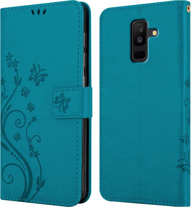Actual product image Cadorabo Flower Book Cover (Samsung Galaxy A6+)