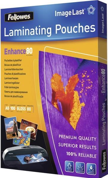 Produktbild Fellowes Enhance 80 (A5, 100 Stück, 80 µm)