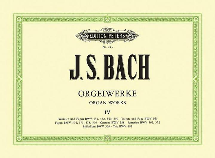 Actual product image Orgelwerke in 9 Bänden - Band 4 (German, Johann Sebastian Bach, Friedrich Conrad Griepenkerl, Hermann Keller, Ferdinand Roitzsch, 2022)