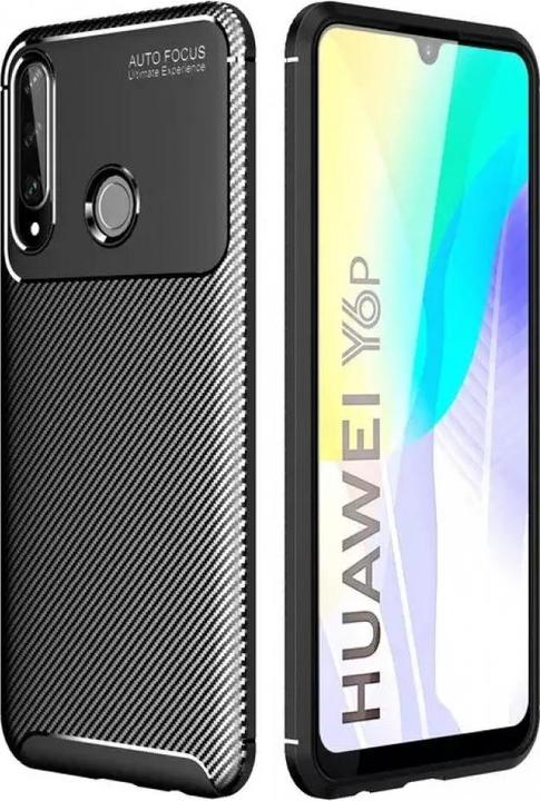 Immagine prodotto Screenguard Custodia TPU Huawei Y6p Cover Carbon Design (Huawei Y6p)