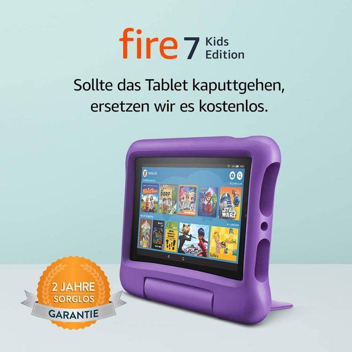 Produktbild Amazon Fire 7 Kids Edition - 17,8 cm (7 Zoll) - 1024 x 600 Pixel - 16 GB - 1 GB - 1,3 G (7", 16 GB, Violet)