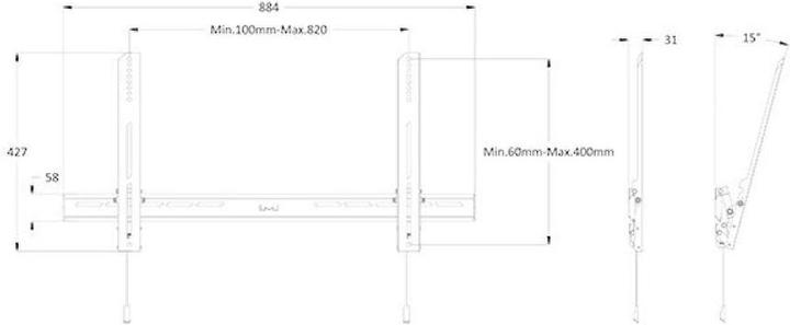 Immagine prodotto Multibrackets Tilt Air Large (Muro, 85", 70 kg)