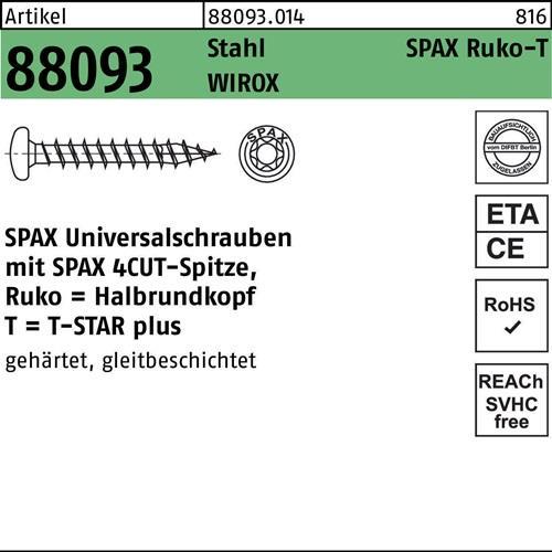 Energie-Label Spax Spanplattenschraube, Torx, panhead, GrÃ¶ÃŸe 4,0 x 15 mm (1000 Schrauben pro Stück)