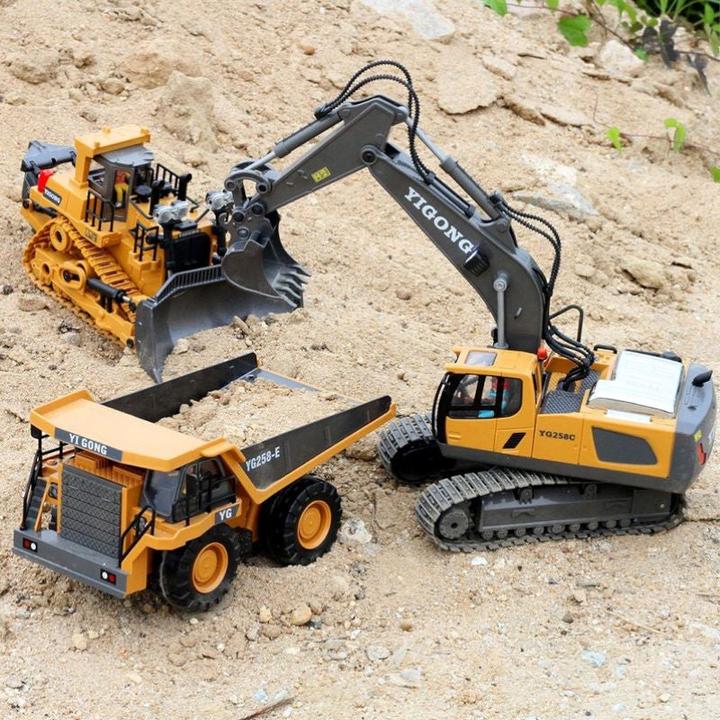 Produktbild Hermex Ferngesteuerter Muldenkipper Kipplaster Baufahrzeugmodell 1.20