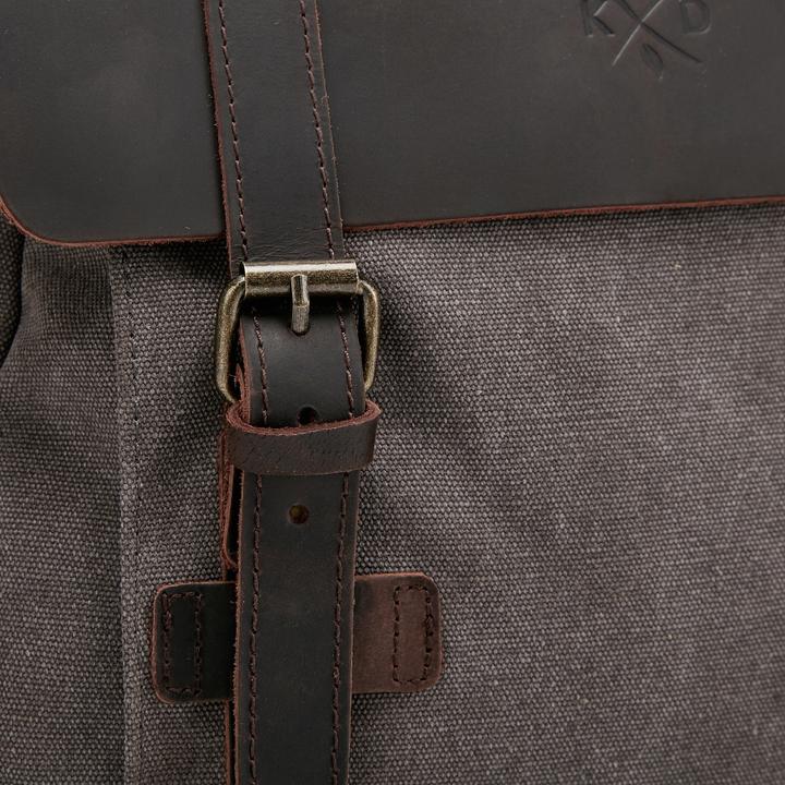 Produktbild Only-Bags.Store Canvas-Rucksack, robuster Canvas-Rucksack, Recla, Reise-Rucimed-Leder, Vintage-Rucksack (14 l)