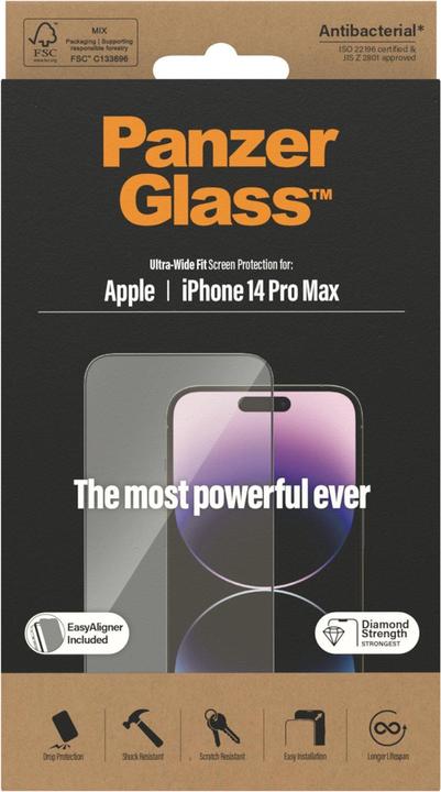 Actual product image PanzerGlass Ultra-Wide Fit (1 Piece, Apple iPhone 14 Pro Max)