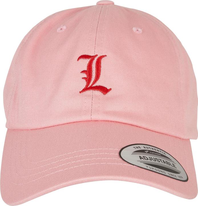 Actual product image Mister Tee Letter Pink Low Profile Cap - 19729 (One size)