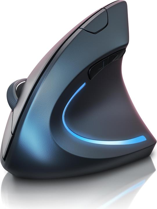 Titanwolf Maus Vertikal wireless - ergonomische Funk Vertikalmaus 2,4 Ghz - USB Vertical Mouse - Funkmaus (Kabellos)