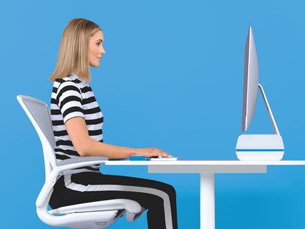 Actual product image Leitz Monitor stand WOW 65040036 white/blue