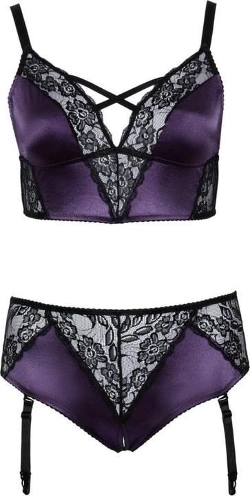 Produktbild Cottelli Collection BH Set lila/schwarz 4XL (4XL)