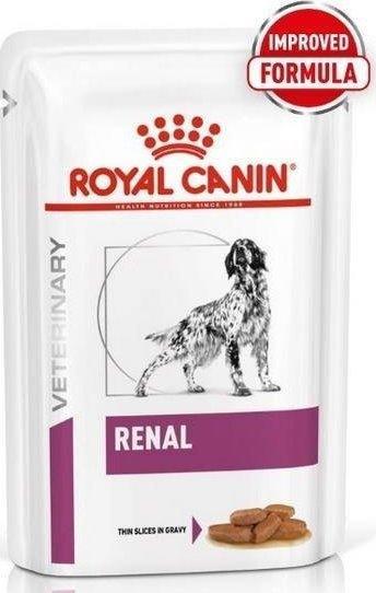 Produktbild Royal Canin Renal Scheiben in Sosse - Nassfutter für Hunde mit Niereninsuffizienz - 12 x 100g (Adult, 1 Stk., 1200 g)
