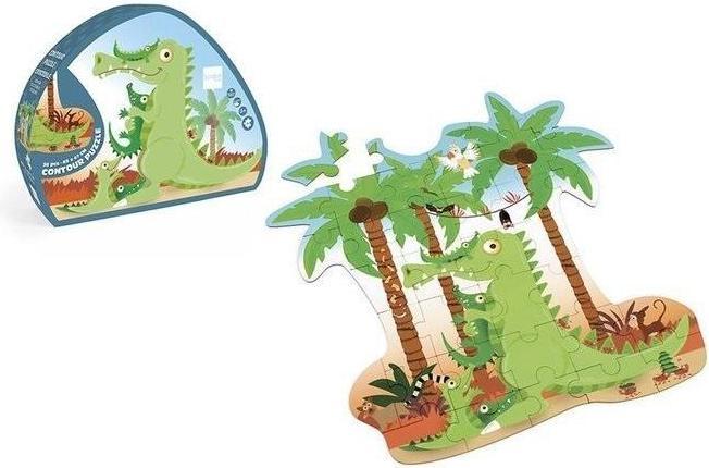 Image du produit Scratch Puzzle en forme de crocodile 36 pièces (36 pièces)