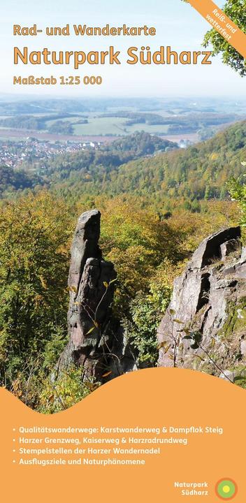 Produktbild Rad- und Wanderkarte Naturpark Südharz