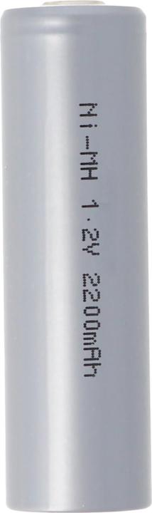 Actual product image AccuCell Battery HHR2200 Mignon AA Cell NiMH Battery Flat Top with (AA, 2200 mAh)