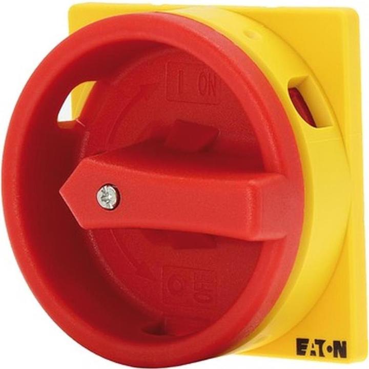 Actual product image Eaton Handle, red / yellow, lockable, for padl