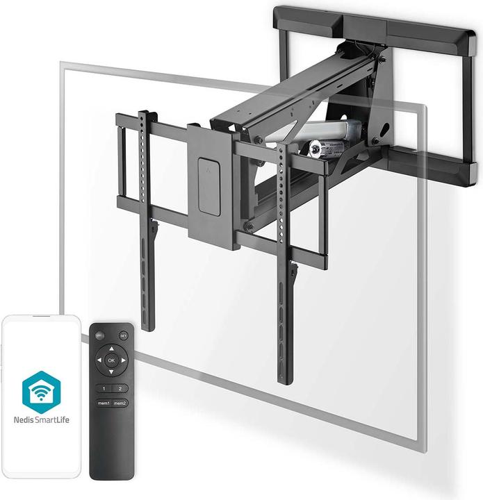 Immagine prodotto Nedis Supporto a parete per TV motorizzato - 37-75" - peso massimo dello schermo supportato: 35 kg - (Muro, 75", 35 kg)