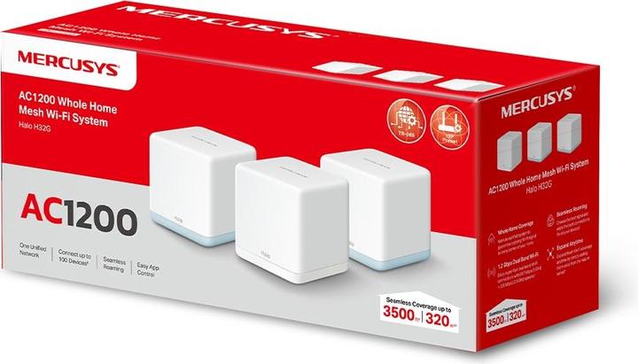 Produktbild Mercusys AC1200 WHOLE HOME MESH WI-FI SYSTEM 3-PACK