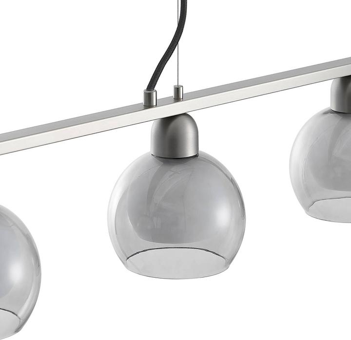 Actual product image Lucande Kaiya 4 pendant light nickel (E14)