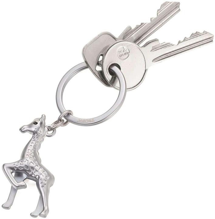 Produktbild Troika Schlüsselring Gisela Giraffe Grau matt