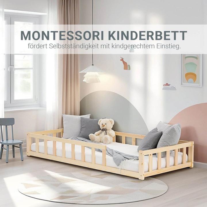 Produktbild Juskys Kinderbett mit Matratze & Lattenrost (90 x 200 cm)