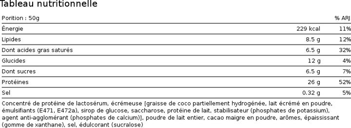 Nährwerte und Zutaten Biotech USA Protein Ice Cream (Schokolade, 1 Stk., 500 g)