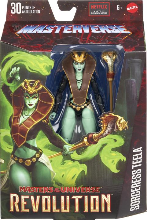 Actual product image Masters of the Universe Masterverse Rev Snake Sorceress Teela