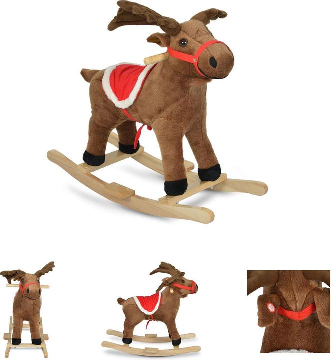 Actual product image Moni Plush rocking animal Rudolf