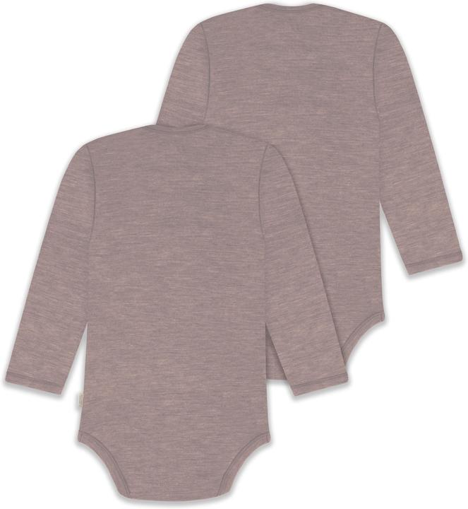 Actual product image Normani 2-pack baby merino bodysuit long sleeve "Auckland" - 9377 (98)