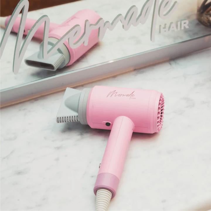 Actual product image Mermade Hair Dryer - pink