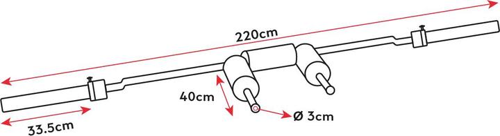 Actual product image Gladiatorfit Safety Squat Bar