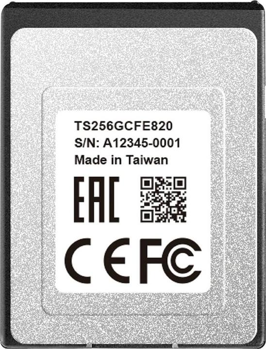 Immagine prodotto Transcend CFexpress 820 (256 GB, CFexpress tipo B)