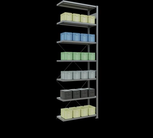 Actual product image Schulte Lagertechnik MULTIplus250 boltless bay system with cross brace