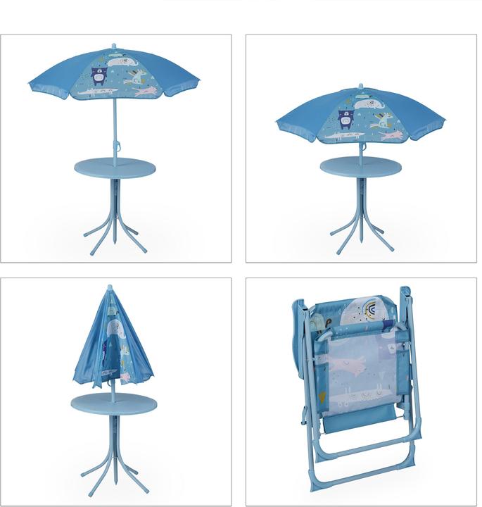 Actual product image Relaxdays Kid?s Furniture Set, Folding Chairs & Table