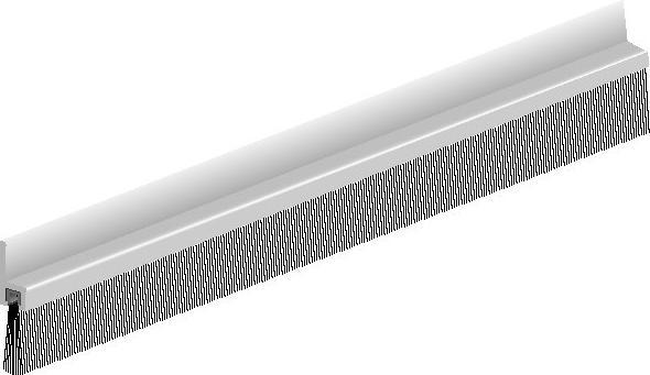 Produktbild Elton Ellen Türbodendichtung IBS 39 z. schrauben Alu silber, H 38 x L 2500mm, BH 20mm