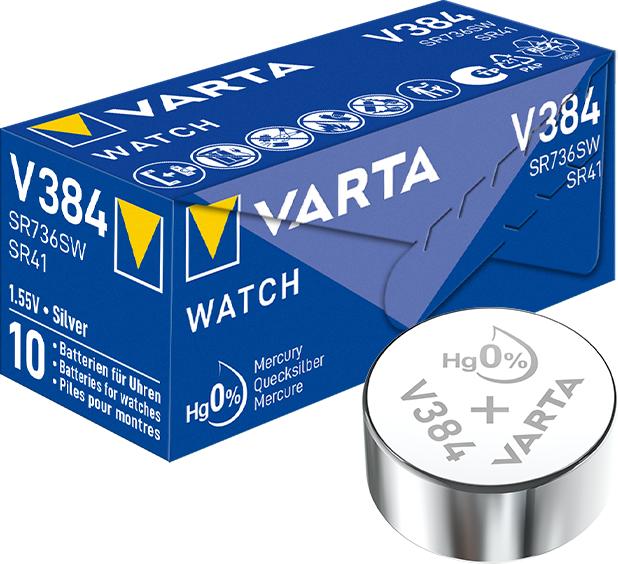 Actual product image Varta V384 (10 pcs., LR41, 38 mAh)
