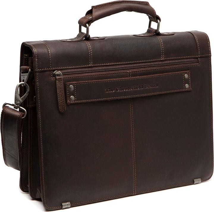 Image du produit The Vegan Cow Marque Chesterfield Leren Aktetas Bruin Stuttgart (16")