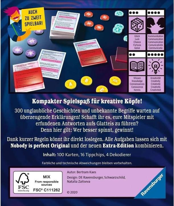 Produktbild Ravensburger Nobody is perfect Mini Edition (Deutsch)