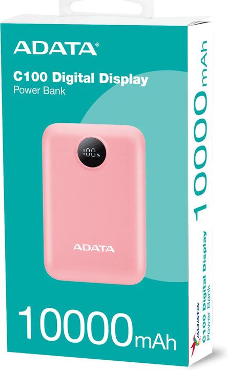 Actual product image Adata Powerbank P10022-12 10000 mAh, Akkutyp: Lithium-Polymer (10000 mAh, 15 W, 37 Wh)