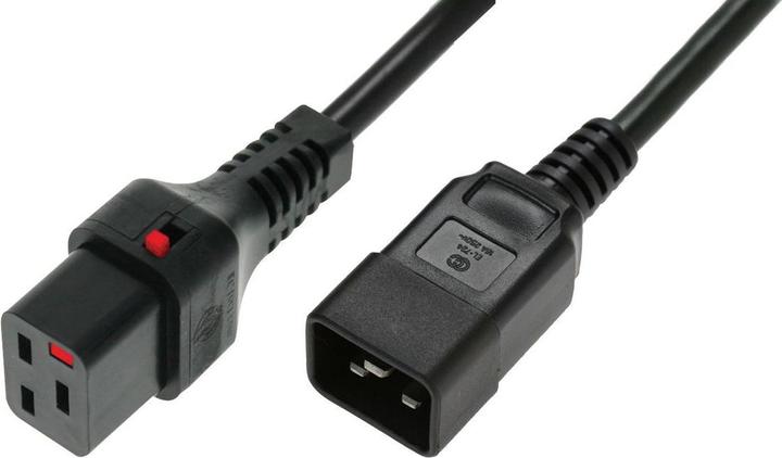 Image du produit MicroConnect IEC mâle C20 to C19 IEC Lock (1 m, C19)