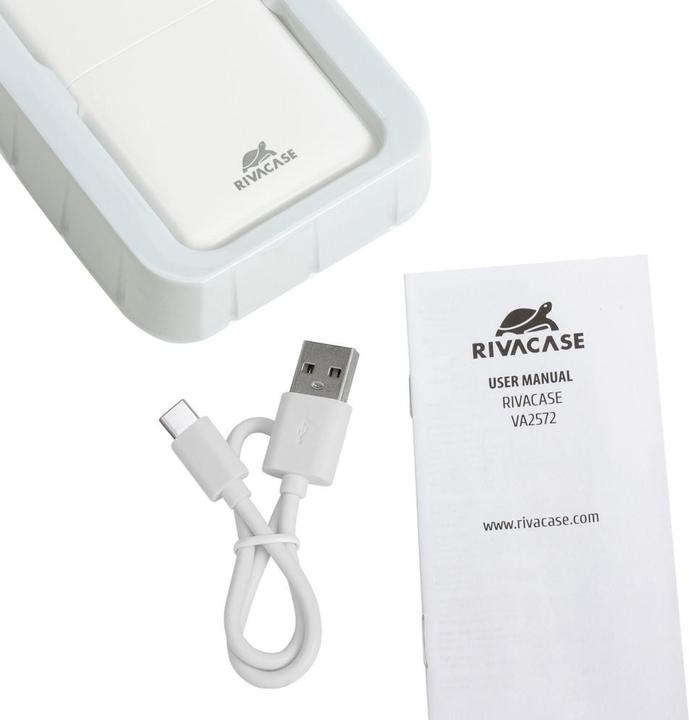 Actual product image Rivacase POWER BANK USB 20000MAH/VA2572 Baltas (20000 mAh, 20 W, 20000 Wh)
