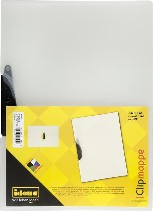 Produktbild Idena Clipmappe A4 transluzent matt PP (A4, 1 x)
