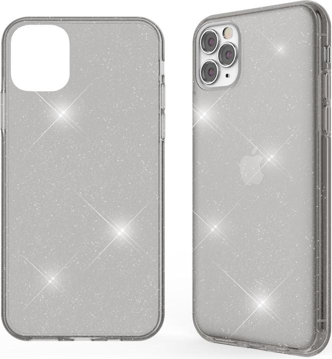 Actual product image Nalia Clear glitter silicone cover (Apple iPhone 11 Pro Max)