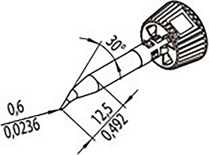 Produktbild 0142SDLF06L/SB Lötspitze Spitzen-Grösse 0.60 mm Inhalt 1 St. (Lötkolben)
