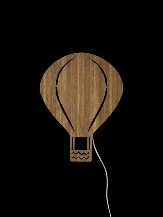 Image du produit Ferm Living Air Balloon Lamp - Chêne fumé