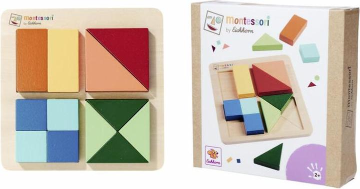 Actual product image Eichhorn EH Montessori Shapes Puzzles (12 pieces)